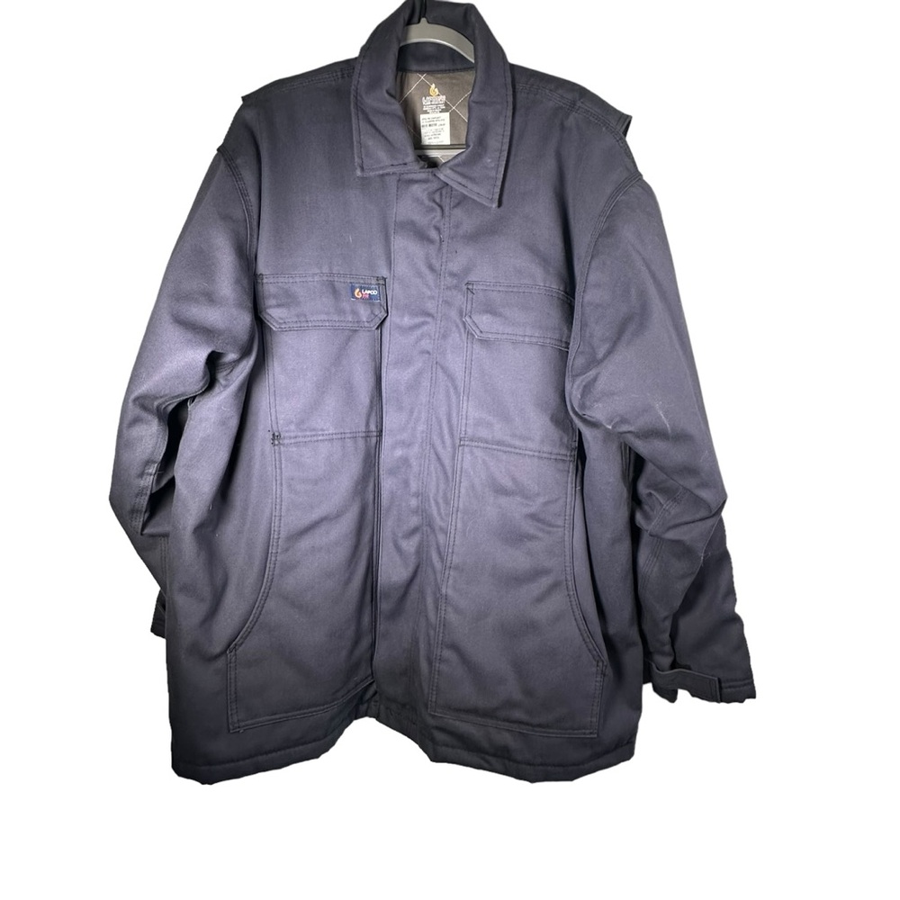 Lapco FR Insulated Chore Coat with Windshield Technology Navy Blue Size 2XL